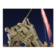 USMC War Memorial Postcard
