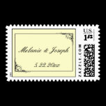 USPS Cream wedding postage stamp