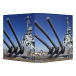USS Alabama Battleship at Battleship Memorial 2 Vinyl Binders