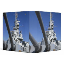 USS Alabama Battleship at Battleship Memorial Vinyl Binder