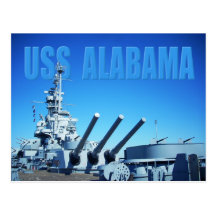 USS Alabama (BB-60), Mobile, AL Post Cards