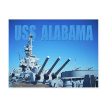 USS Alabama (BB-60), Mobile, AL Post Cards