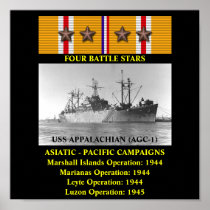 USS APPALACHIAN (AGC-1) POSTER
