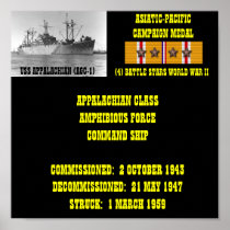 USS APPALACHIAN (AGC-1) POSTER