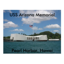 USS Arizona Memorial, Pearl Harbor, Hawai Postcard