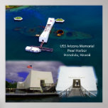 USS Arizona Memorial, Pearl Harbor Views Poster