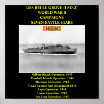 USS BELLE GROVE (LSD-2) POSTER