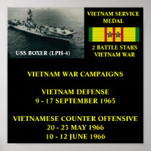 USS BOXER (LPH-4)  POSTER
