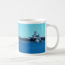USS Carl Vinson", nuclear powered carrier CV-70 Coffee Mug