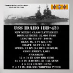 USS IDAHO (BB-42) POSTER posters