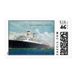 USS Independence & SS Constitution Vintage Postage Stamps