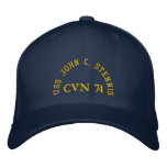 USS JOHN C. STENNIS, CVN 74, EMBROIDERED BASEBALL CAP