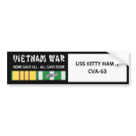 USS KITTY HAWK VIETNAM WAR VETERAN BUMPER STICKER