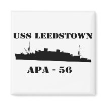 USS Leedstown - APA 56 - Magnet