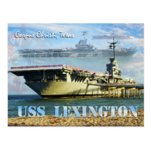 USS Lexington (CV-16), Corpus Christi, Texas Postcard