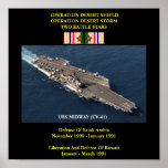 USS MIDWAY (CV- 41) POSTER posters