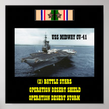 USS MIDWAY  (CV-41)  POSTER