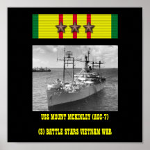 USS MOUNT MCKINLEY (AGC-7) POSTER
