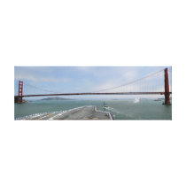 USS Nimitz at the Golden Gate canvas prints