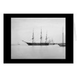 USS Sabine in Hampton Roads, VA 1864 Greeting Cards