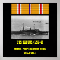 USS SAUGUS (LSV-4) POSTER