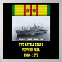 USS ST. LOUIS  (LKA-116) POSTER