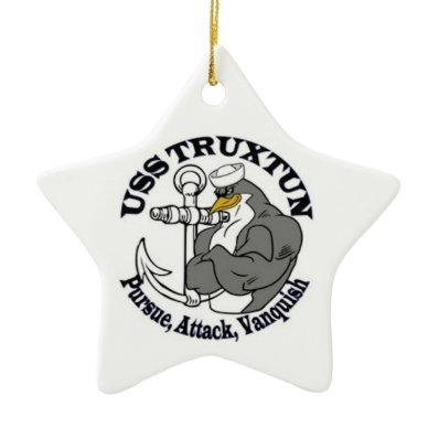 USS TRUXTUN Christmas Ornament