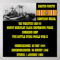 USS WASATCH (AGC-9) POSTERS