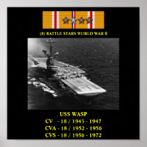 USS WASP (CV / CVA / CVS-18) POSTER
