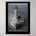USS Wisconsin Posters