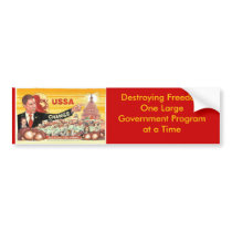USSA - Destroying Freedom... Bumper Stickers