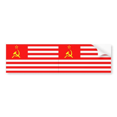 USSA Flag (2) Bumper Stickers by idconservative