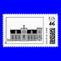 Ussinggaard Castle - Grey postage