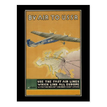 USSR Airplane Postcards