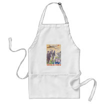 USSR CCCP Cold War Soviet Union Propaganda Posters Apron