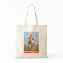 USSR CCCP Cold War Soviet Union Propaganda Posters Canvas Bag