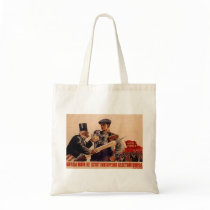 USSR CCCP Cold War Soviet Union Propaganda Posters Tote Bag