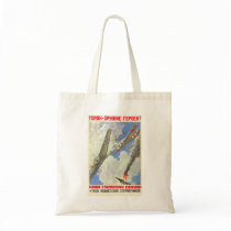 USSR CCCP Cold War Soviet Union Propaganda Posters Bag