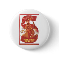 USSR CCCP Cold War Soviet Union Propaganda Posters Pinback Buttons