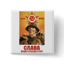 USSR CCCP Cold War Soviet Union Propaganda Posters Pinback Buttons