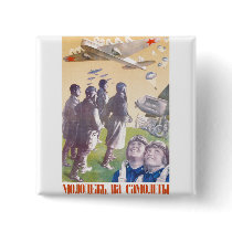 USSR CCCP Cold War Soviet Union Propaganda Posters Pins