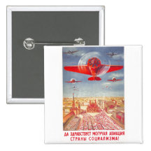 USSR CCCP Cold War Soviet Union Propaganda Posters Pinback Buttons