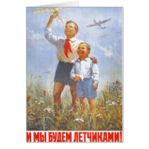 USSR CCCP Cold War Soviet Union Propaganda Posters Card