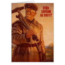 USSR CCCP Cold War Soviet Union Propaganda Posters Greeting Cards