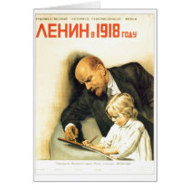 USSR CCCP Cold War Soviet Union Propaganda Posters Greeting Card