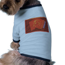 USSR CCCP Cold War Soviet Union Propaganda Posters Doggie Tshirt