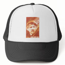 USSR CCCP Cold War Soviet Union Propaganda Posters Trucker Hat