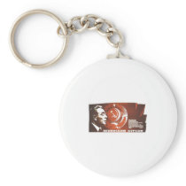 USSR CCCP Cold War Soviet Union Propaganda Posters Keychains