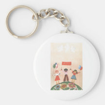 USSR CCCP Cold War Soviet Union Propaganda Posters Key Chain