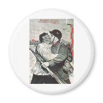 USSR CCCP Cold War Soviet Union Propaganda Posters Fridge Magnets